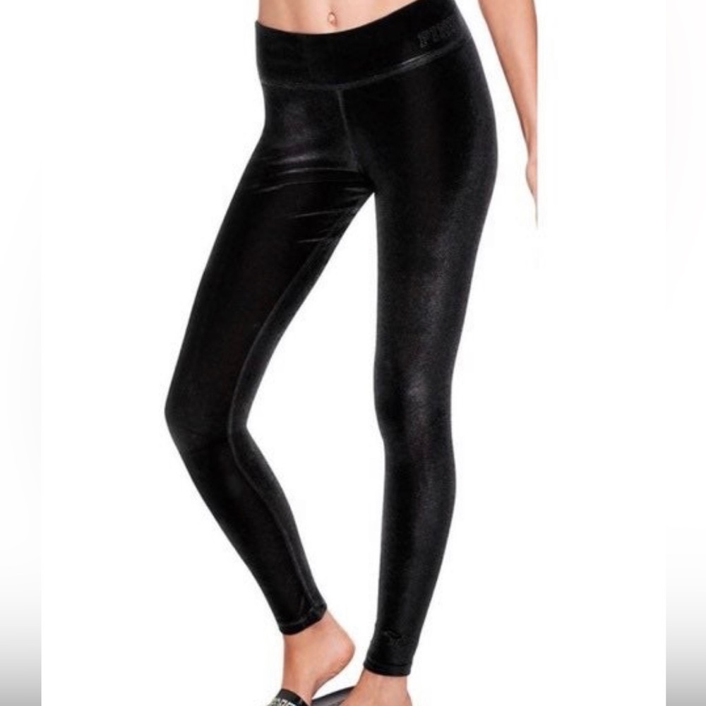 Victoria's Secret Pink velvet yoga leggings XS